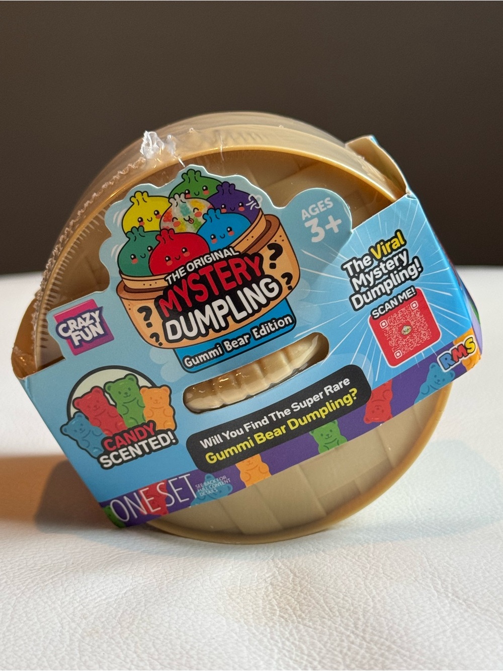 Crazy Fun RMS Mystery Dumpling Squishy Bun Gummi Bear Edition Candy Scented RARE